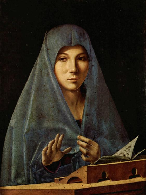 Antonello da Messina Virgin Annunciate (mk08) Norge oil painting art